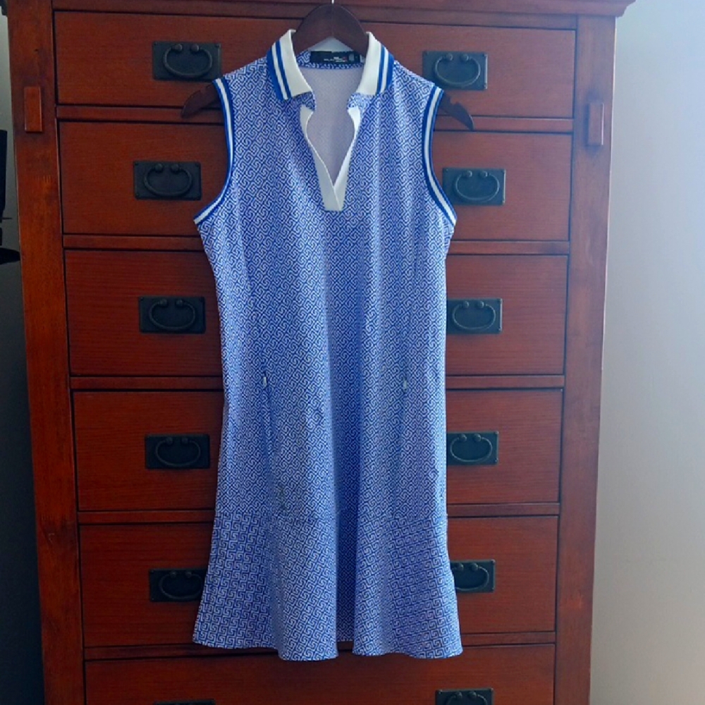 RLX Ralph Lauren printed V-Neck Knit Liberty Square Key Golf Dress - Picture 2 of 10